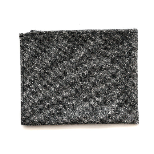 Pocket Square in Salt & Pepper Wool