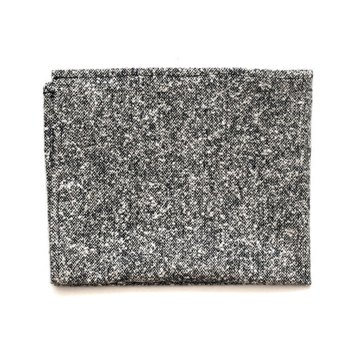 Pocket Square in Grey Donegal Wool