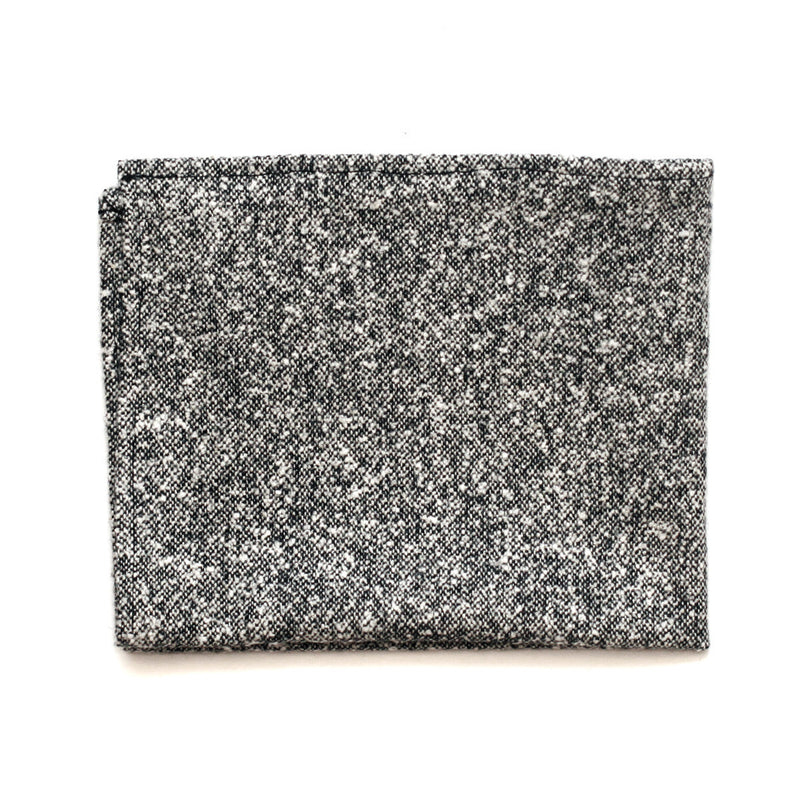 Pocket Square in Grey Donegal Wool
