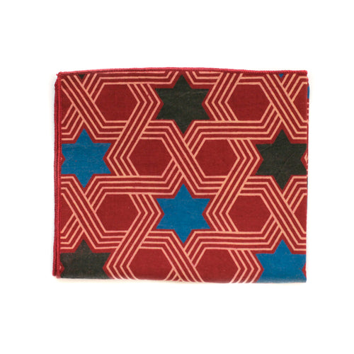 Pocket Square in Disco Star Cotton